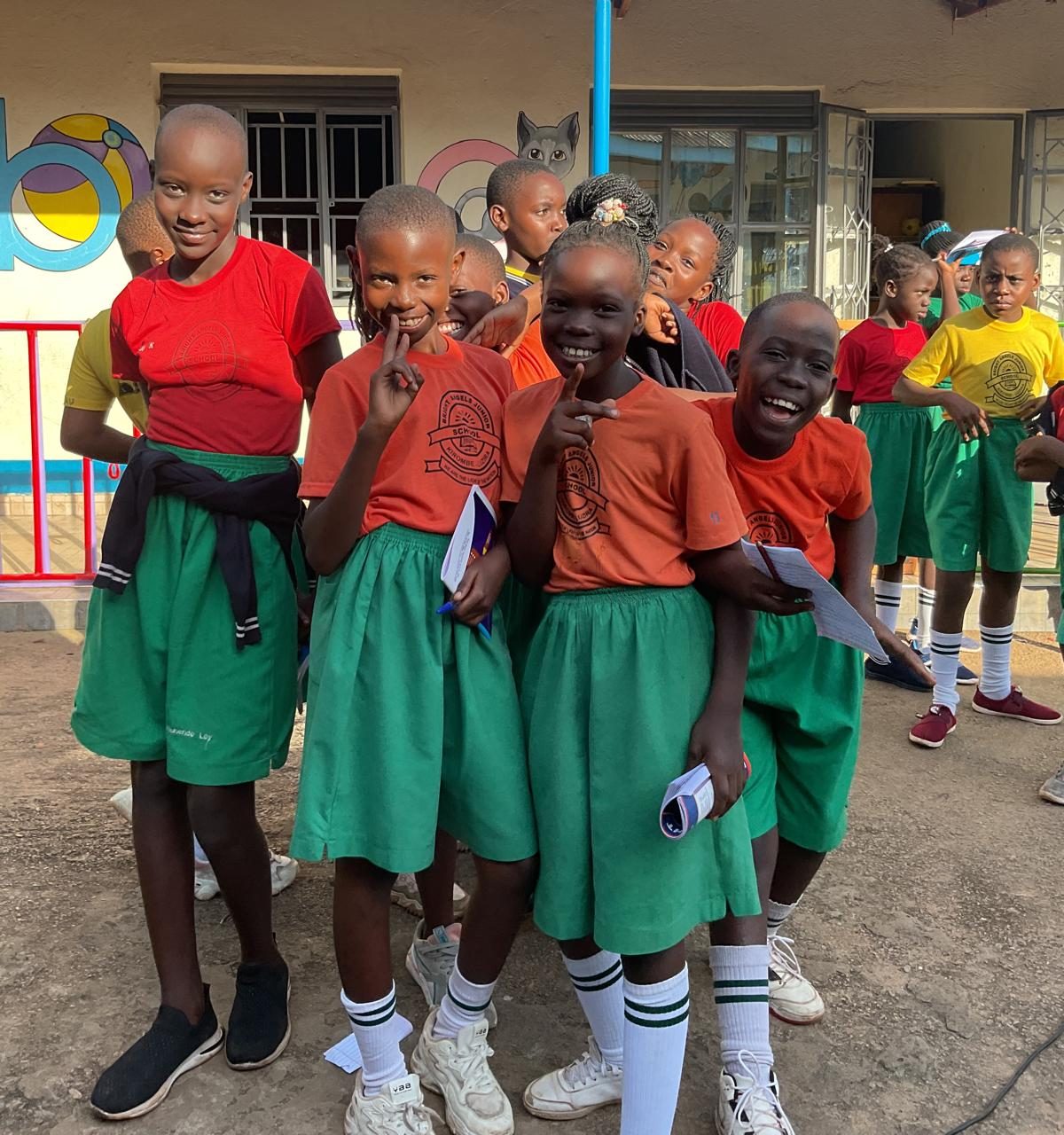 Children at a WomenGro school outreach